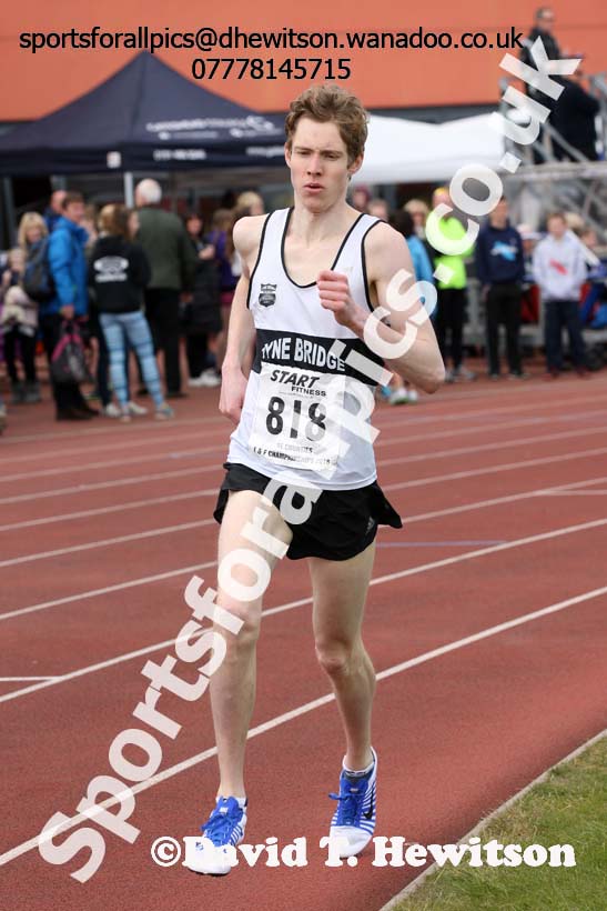 Senior mens 1500 metres, North Eastern Track and Field Champs, Gateshead Stadium. Photo: David T. Hewitson/Sports for All Pics
